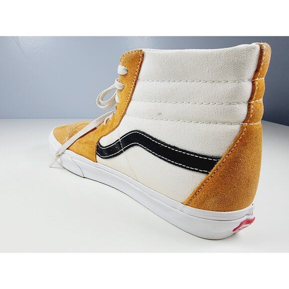VANS Sk8-Mid Top Off The Wall Sneaker Mustard Yellow Gold Men's 10.5 Women's 12 - Picture 16 of 16